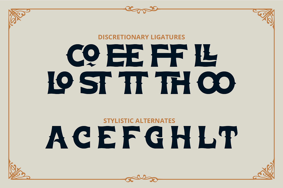 Glycost, a Symbol Font by Vintage Division (Photo 13 of 15)