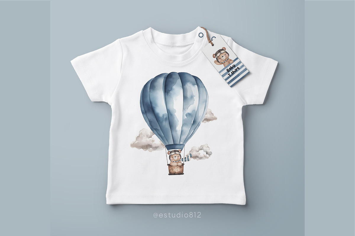 Bear and airplane, an Animal Illustration by Estudio 812 (Photo 5 of 8)