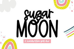 Sugar Moon Handwritten Font Duo