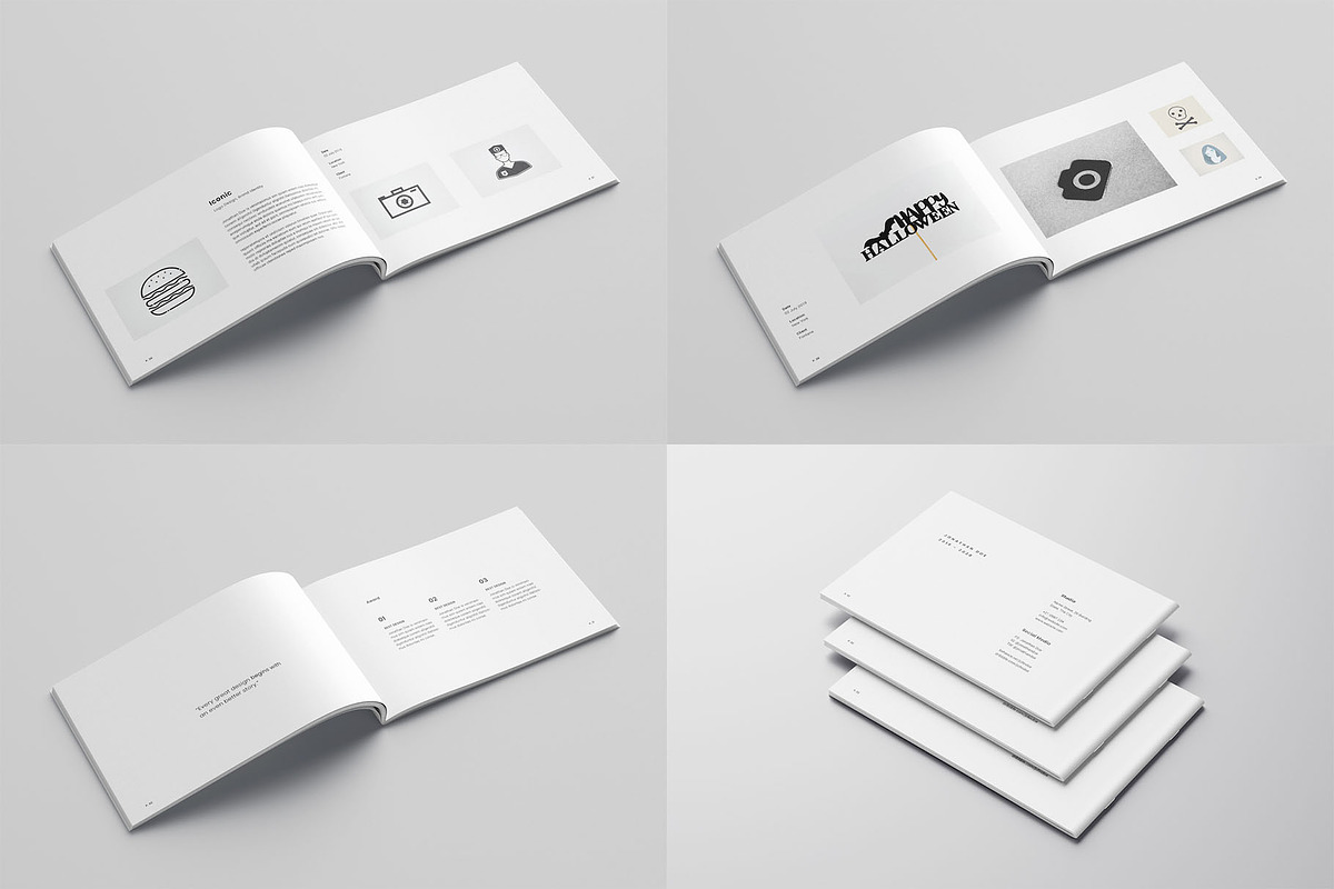 Minimal A5 Portfolio, a Brochure Template by Meenom Templates (Photo 10 of 13)