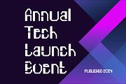 Vorpalus - Modern Tech Font, a Sans Serif Font by Dhabee (Thumbnail 3 of 7)