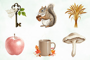 Neutral Rustic Coquette Fall Clipart, an Illustration by Creative Art (Thumbnail 7 of 9)