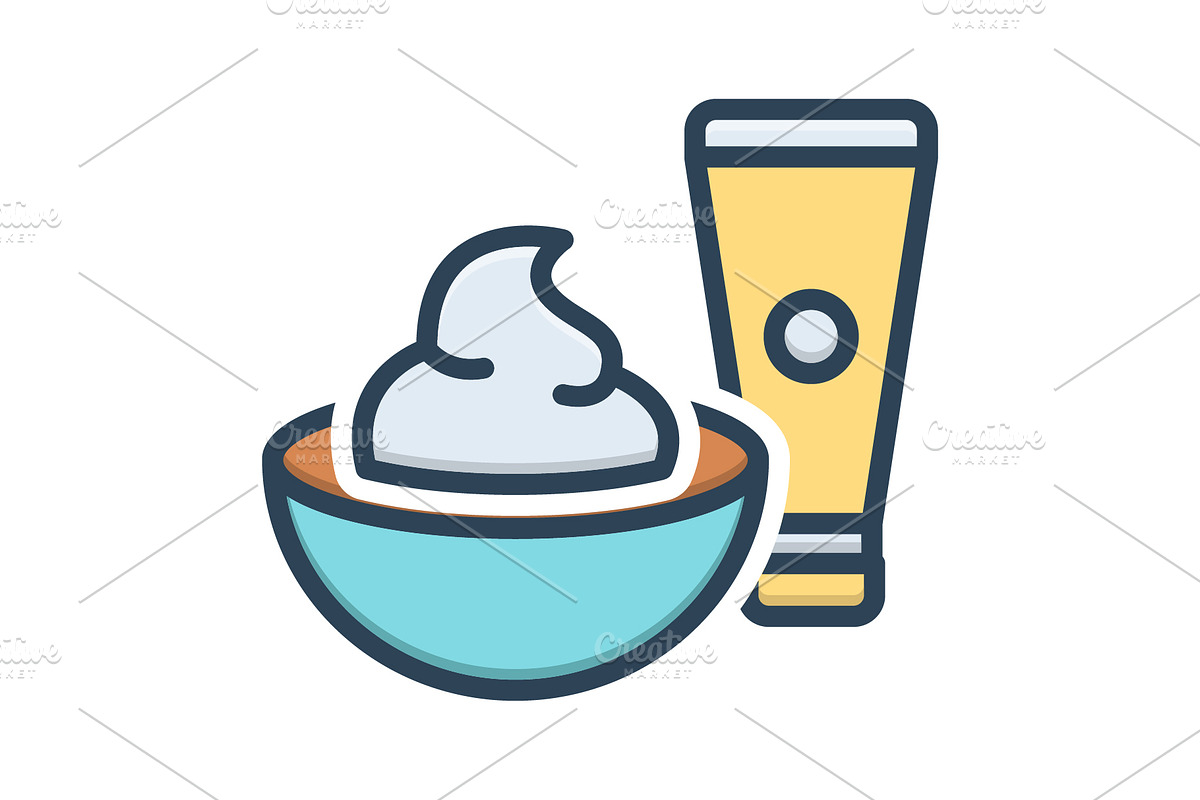 Cream cosmetic color icon, a Duotone Icon by Creative priyanka