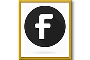 Letter F Vector Icon With Flat, a Texture Graphic by FineArtStudio (Thumbnail 3 of 3)