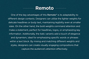 Remoto Typeface, a Sans Serif Font by JAM Type (Thumbnail 9 of 35)
