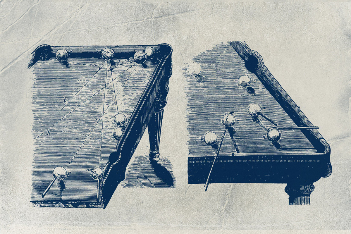 Retro billiards, an Illustration by Retro Machine (Photo 5 of 7)