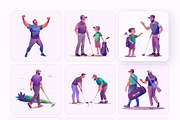 Golf Club Vector Illustration, a Duotone Icon by Vectors Market (Thumbnail 7 of 10)