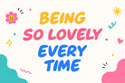 Lacola Coco Playful Handcrafted, a Sans Serif Font by Maulana Creative (Thumbnail 2 of 7)