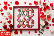 Cute Faux Crochet XOXO Valentine PNG, an Illustration by RobertsArt (Thumbnail 4 of 4)