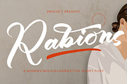 Rabions, a Handwritten Font by operatype.co (Thumbnail 1 of 15)