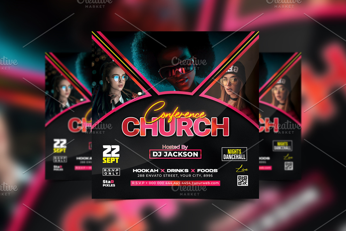 20 Church Flyers Bundle, a Flyer Template by StarPixles11 (Photo 12 of 15)