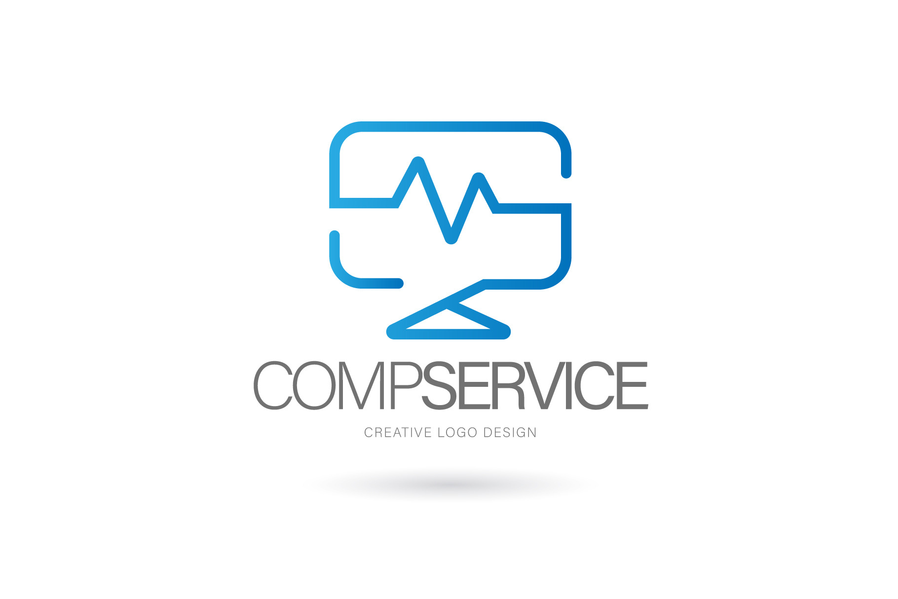Computer service logo