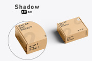 Square Kraft Mailer Box Mockup Set, a Packaging Mockup by pixelmock (Thumbnail 9 of 19)