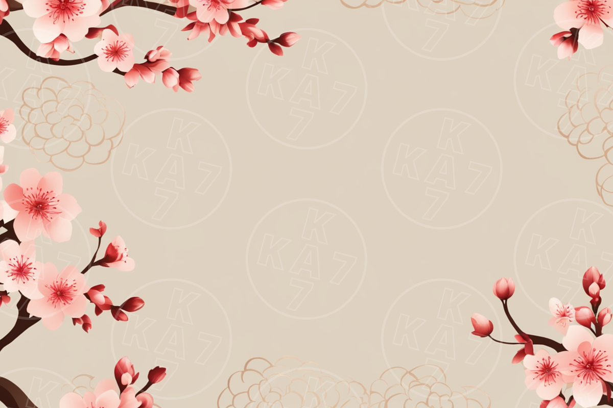 Japanese Cherry Blossom Wave Pattern, a Pattern Graphic by KA7-Designs (Photo 10 of 11)