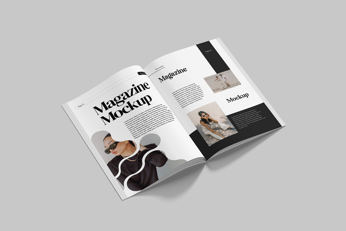 High-Quality Magazine Mockup, a Wearable Device Mockup by safrizalstudio (Photo 3 of 4)