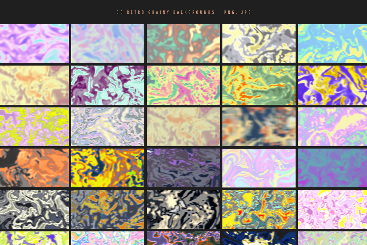 Heatmap Retro Grainy Backgrounds, a Background Graphic by Promo Graphics (Photo 2 of 4)
