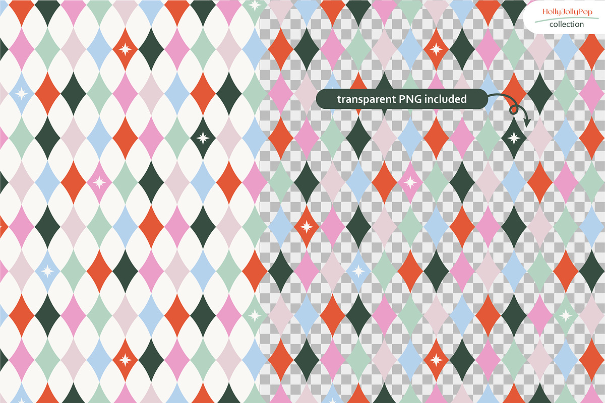 Holly Jolly Pop - Seamless Patterns, a Pattern Graphic by InaCorart (Photo 6 of 9)