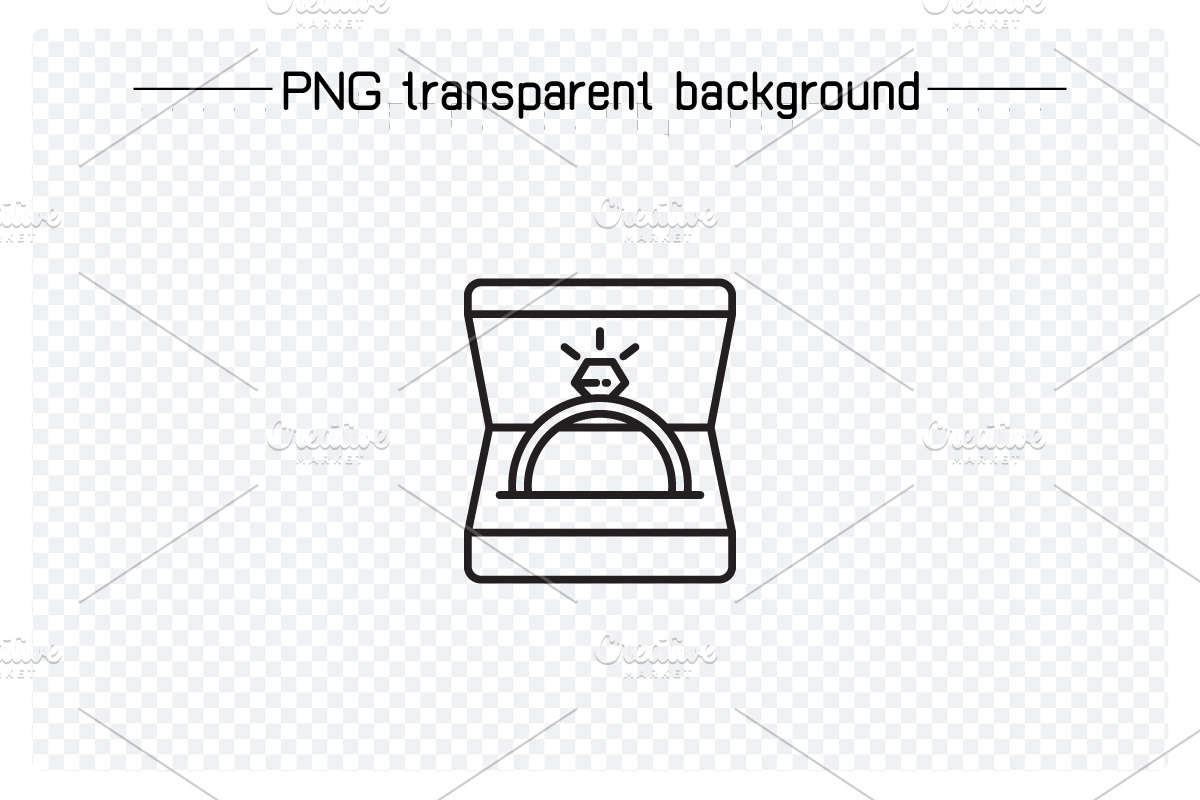 Wedding and Valentine Line Icons Set, an Outline Icon by Designfour (Photo 2 of 8)
