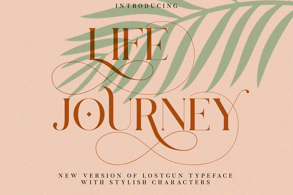 Lostgun Plus | Stylish Typeface, a Serif Font by Qaratype (Photo 3 of 20)
