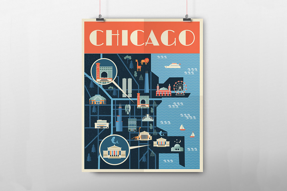 Welcome to Chicago City!, an Illustration by Designifty (Photo 4 of 5)
