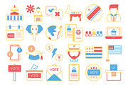 USA Election Vector Icons Pack, a Solid Icon by Vector Portal (Thumbnail 3 of 5)