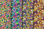 Vintage colorful seamless patterns, a Pattern Graphic by Robusta (Thumbnail 2 of 4)