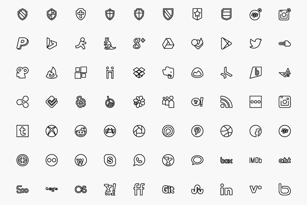 1,200 Awesome Strokeicon Set preview 4