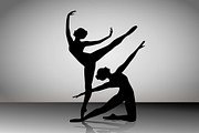 Silhouettes of a ballet dancer, an Illustration by naum_studio (Thumbnail 1 of 2)