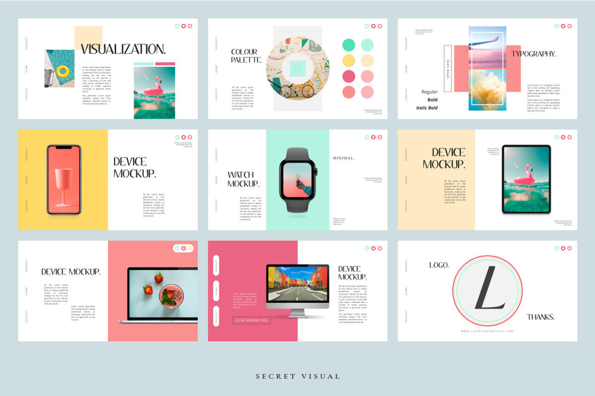 Laurien - PowerPoint Template, a Presentation Template by Secret Visual (Photo 9 of 9)