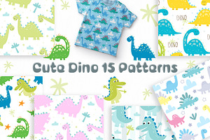 Cute Dino! Dinosaur Patterns.
