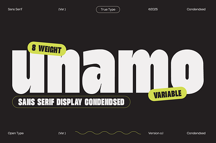 TT Unamo - Sans Display Condensed