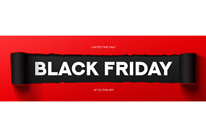Black Friday banner template, an Object Illustration by Andrey Yaroslavtsev