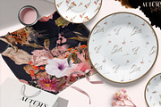 Watercolor Autumn Flowers & Leaves, a Decorative Illustration by Damian Roh (Thumbnail 14 of 16)