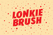 Lonkie Brush, a Sans Serif Font by Jan-Christian Bruun (Thumbnail 1 of 16)