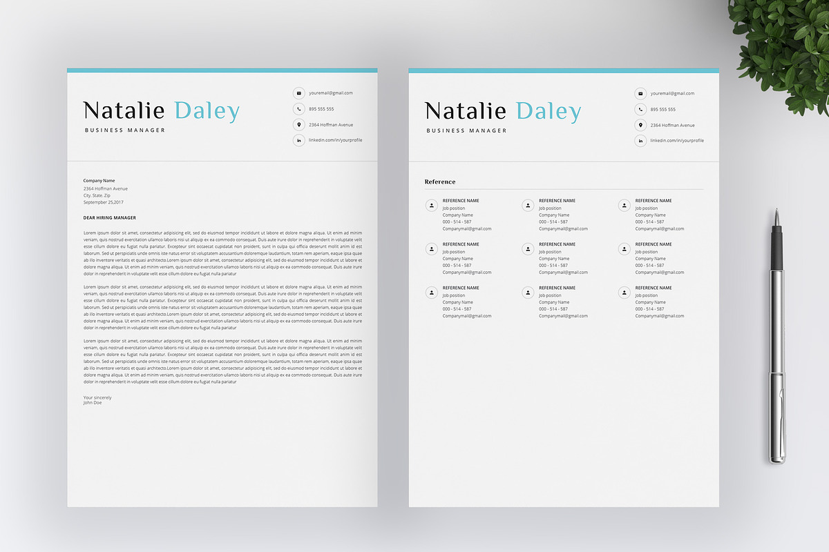 Word Resume Template / Cover Letter, a Resume Template by SalientResume (Photo 5 of 5)