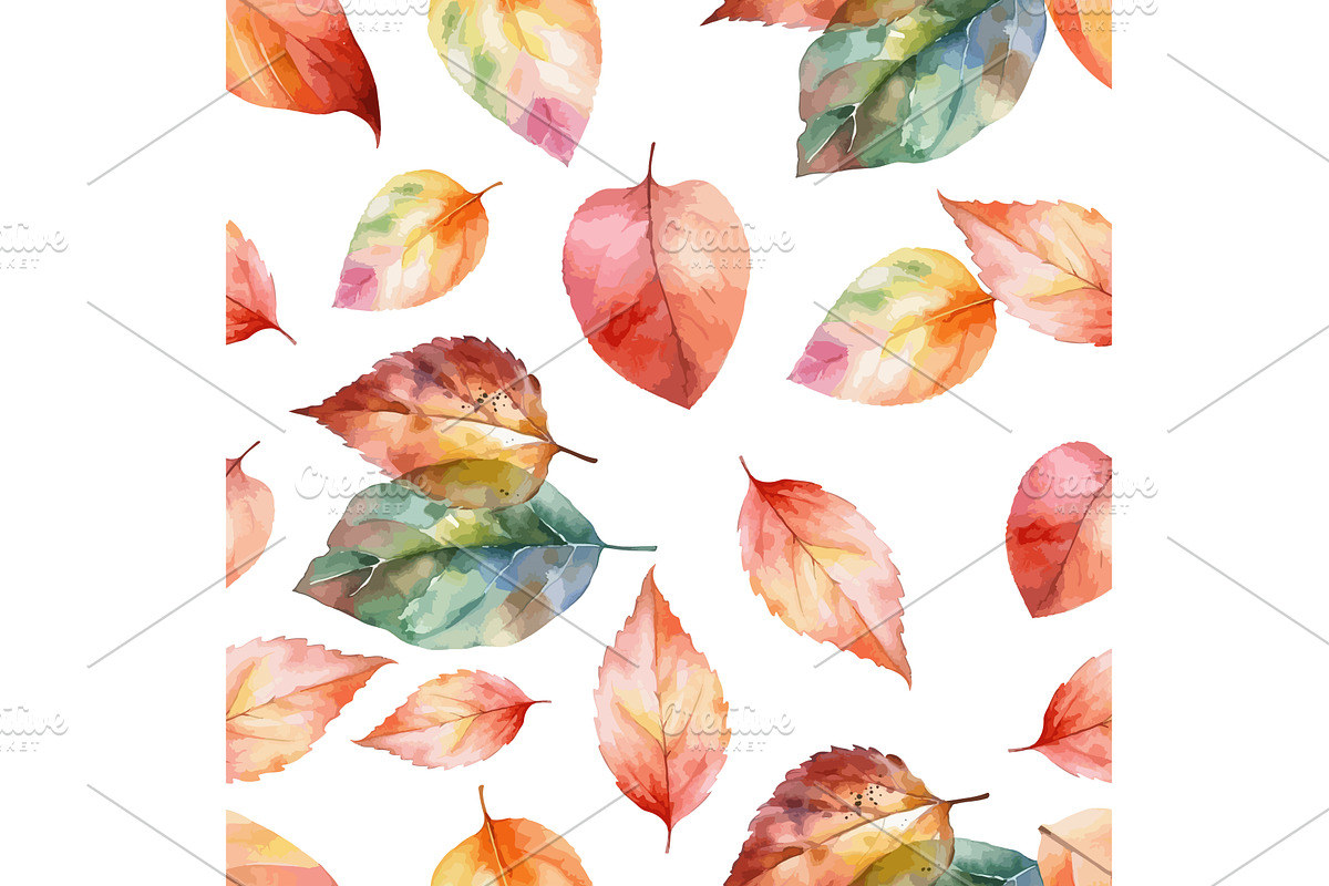 Seamless background with autumn, an Illustration by Nenahliadava Design