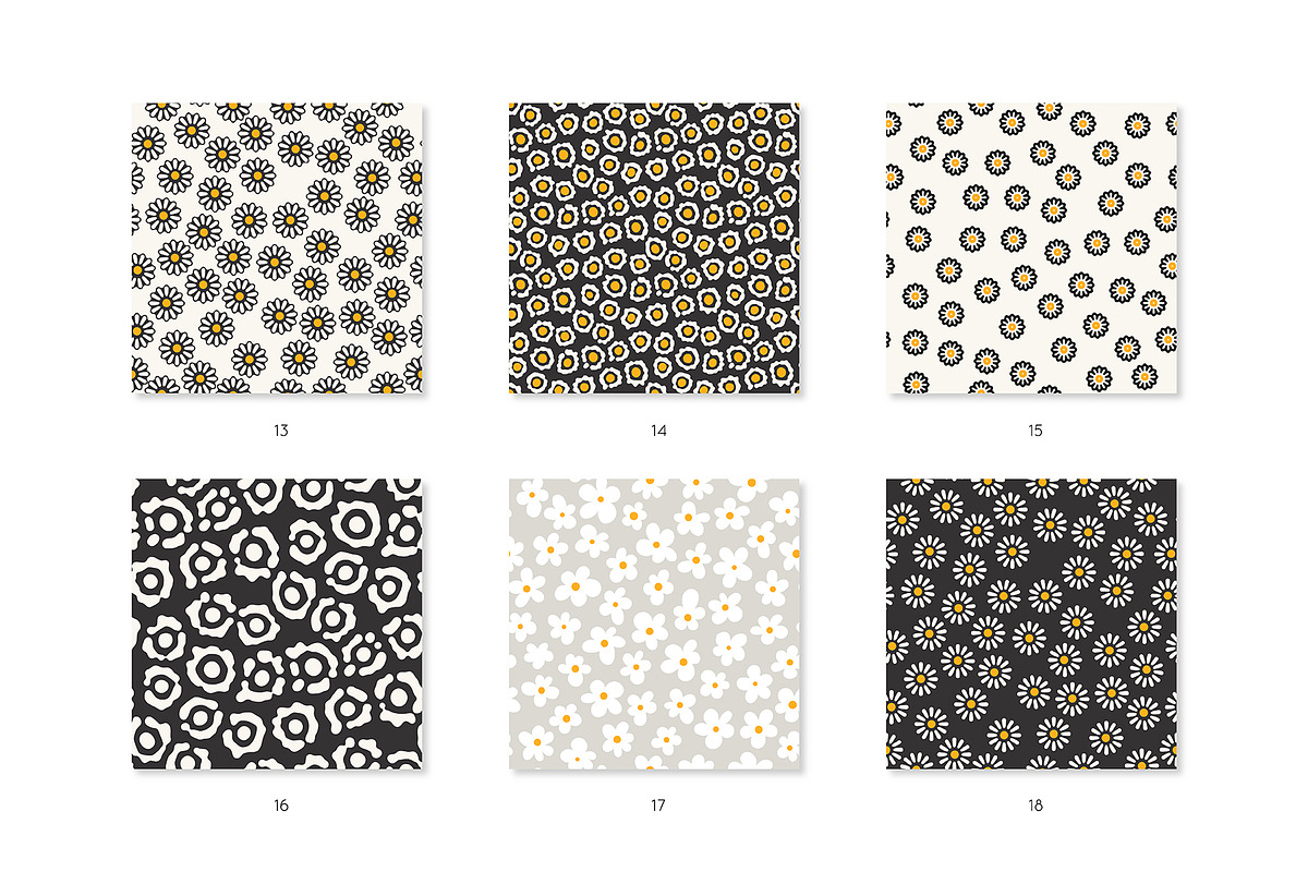 Meadow Seamless Pattern Set, a Pattern Graphic by Curly_Pat (Photo 4 of 8)