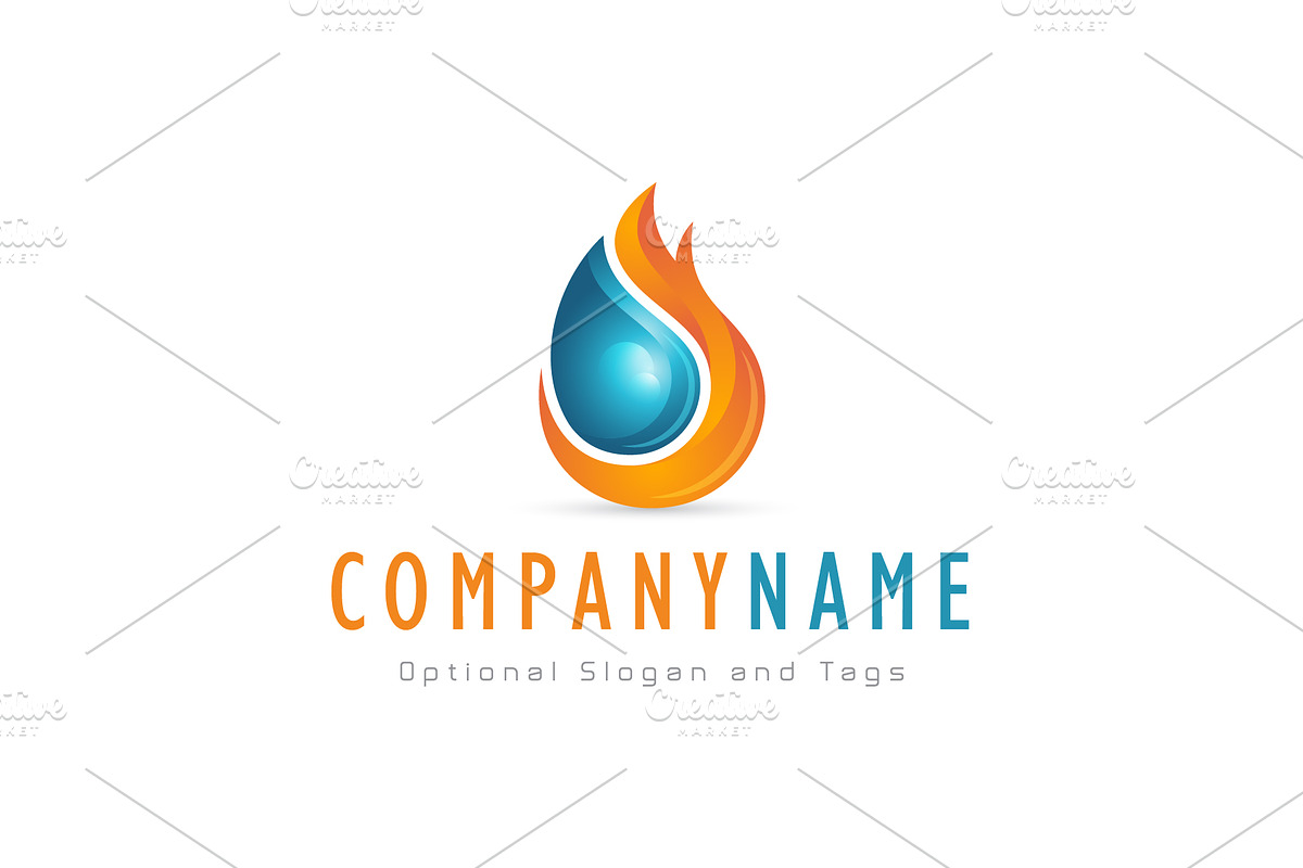 Burning Fluid Custom Logo, a Branding & Logo Template by ARTE MIGUEL (Photo 1 of 3)