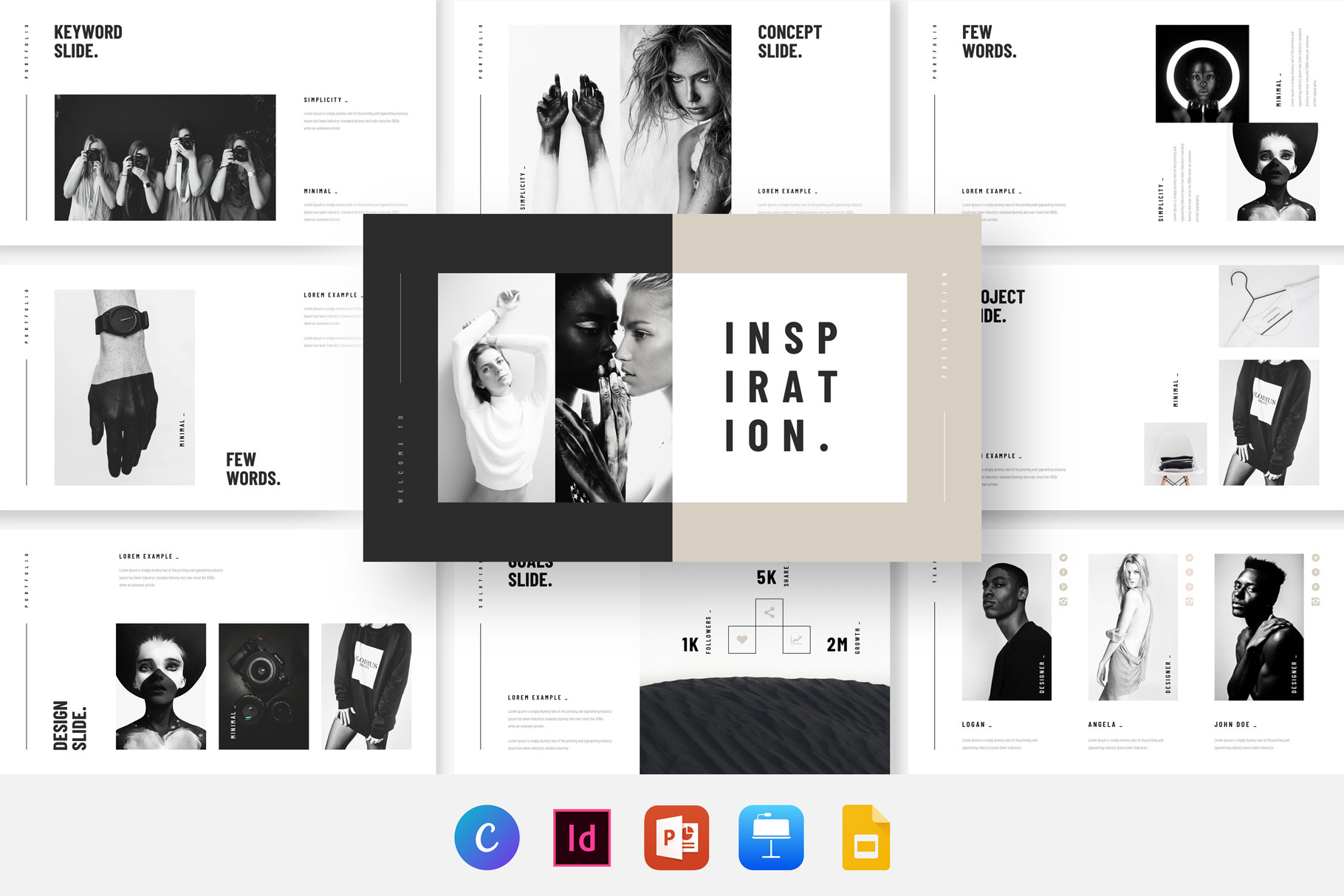 Stylish Minimal Keynote Template, a Presentation Template by ...