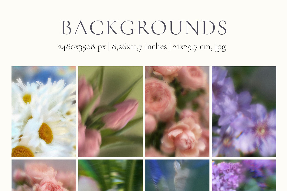 Blurry Flowers Abstract Backgrounds, a Background Graphic by Yuliya Derbisheva (Photo 12 of 15)