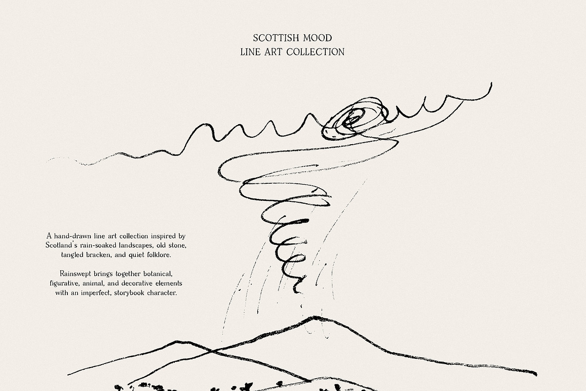 Rainswept Autumn Line Art Collection, an Object Illustration by Purple (Photo 2 of 15)