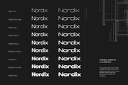 GC Nordix - Bold Geometry Type, a Sans Serif Font by Glyphonic (Thumbnail 2 of 15)