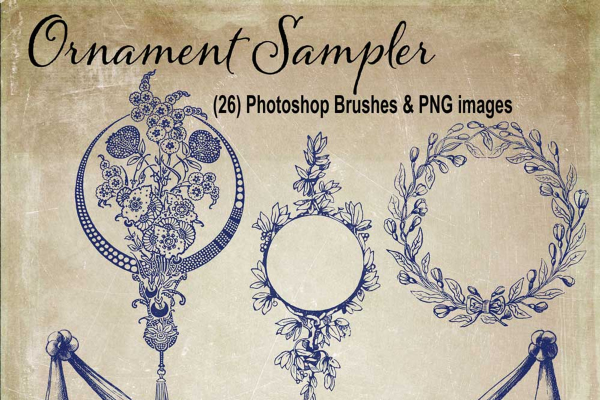 Decorative Ornament Sampler Brushes