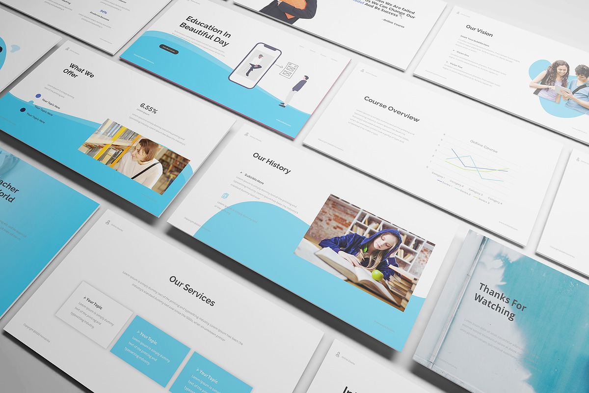 Online Course Powerpoint Template, a Presentation Template by Formatika ...