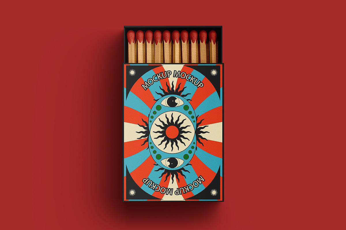 Match Box Mockup Set, a Packaging Mockup by ForgeDesign (Photo 4 of 10)