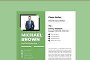 Green Resume Design Template, a Resume Template by MightyDesign (Thumbnail 2 of 8)