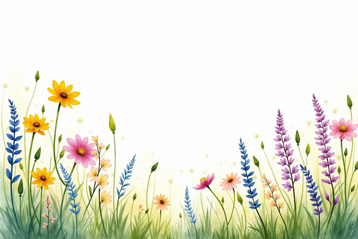 Summer Field Flower Lower Border, an Illustration by BIPLOB EXPERT (Photo 13 of 14)