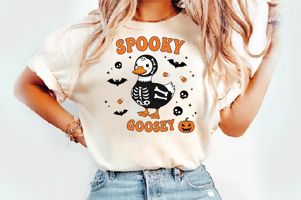 Spookey Goosey Png, an Illustration by Watercolor design (Photo 2 of 3)