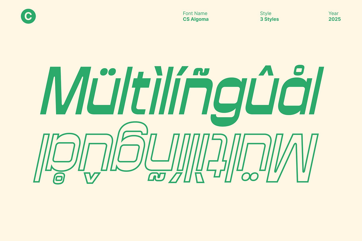 CS Algoma – Reverse Contrast Font, a Sans Serif Font by Craft Supply Co. (Photo 6 of 8)