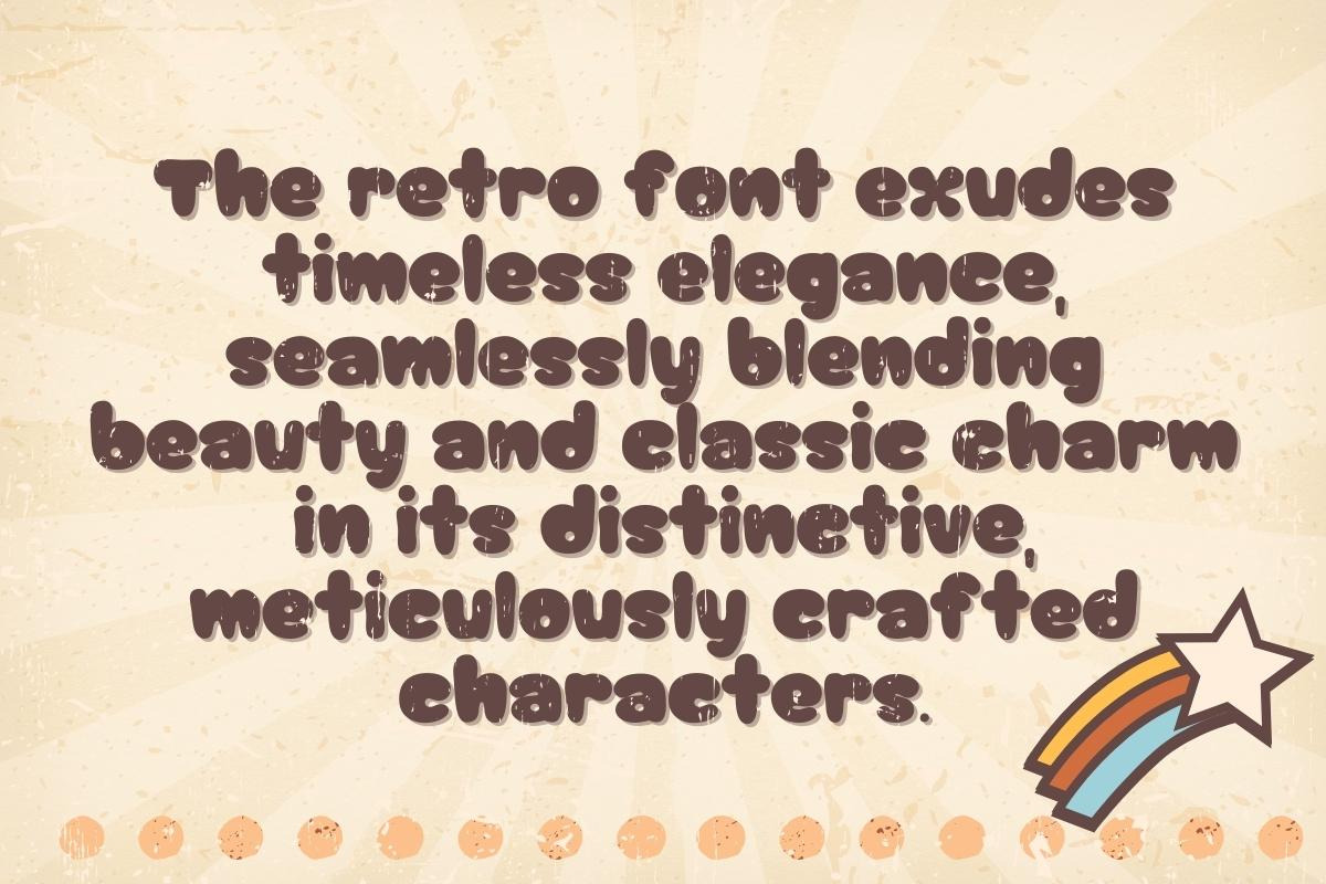 Groovy Retro Glyphs - Handwritting, a Handwritten Font by Charmingbear59.design (Photo 2 of 5)